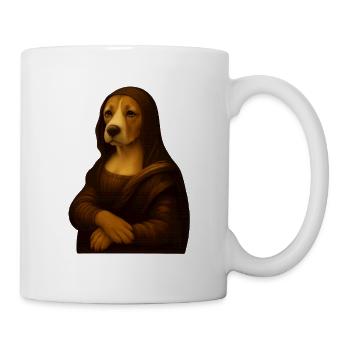 Portrait de chien dans le style de la Renaissance - Mug blanc - blanc - Droite