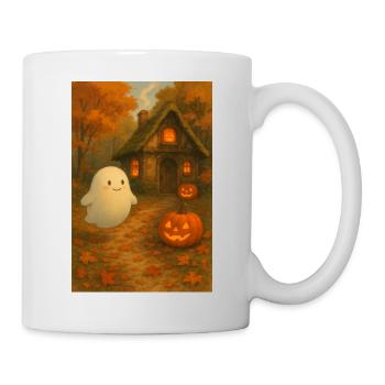 Geist im Herbst Wald - Tasse - Weiß - Rechts