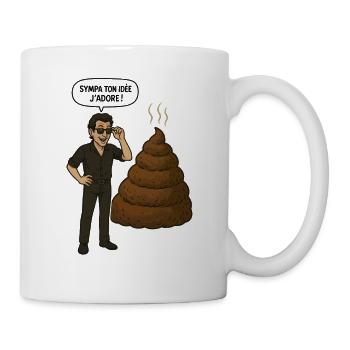 Schöne Ideen, schlechte Ideen, ironischer Humor - Tasse - Weiß - Rechts