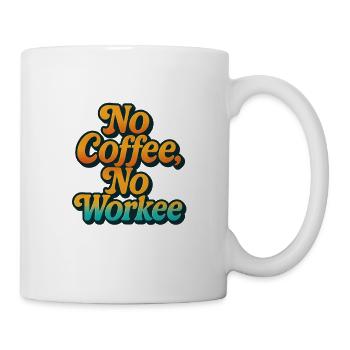 Bold Coffee Motivation Quote Design - Tasse - Weiß - Rechts