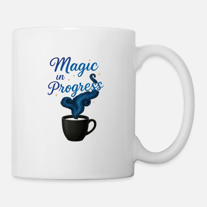 Magic Coffee – Conception de tasse à café pour les magiciens - Mug blanc - blanc