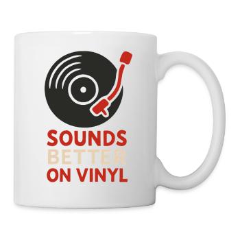 Sounds Better On Vinyl Record Music Lovers - Mug - white - Right