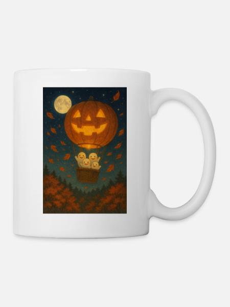 Kürbis Halloween Geister - Tasse - Weiß