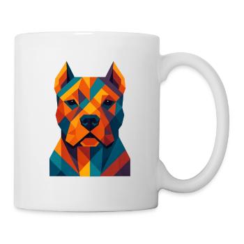 Hund | Hundekopf Print / Druck / Design - Tasse - Weiß - Rechts