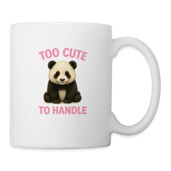 Panda mignon avec dicton - Mug blanc - blanc - Droite