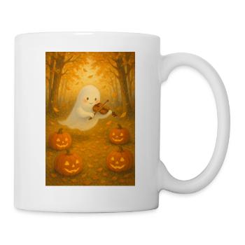 Halloween Niedlicher Geist - Tasse - Weiß - Rechts