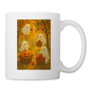 Halloween Geister Ernte - Tasse - Weiß - Rechts