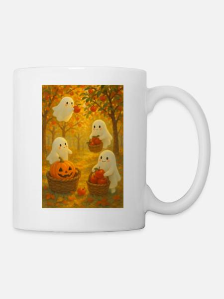 Halloween Geister Ernte - Tasse - Weiß