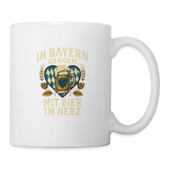Chez soi en Bavière – la bière au cœur - Mug blanc - blanc - Droite