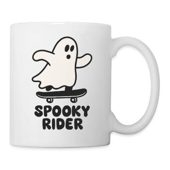 Cute Ghost Skateboard Print - Mug - white - Right