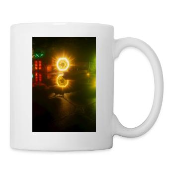 Glowing Neon Reflection Motif - Mug - white - Right