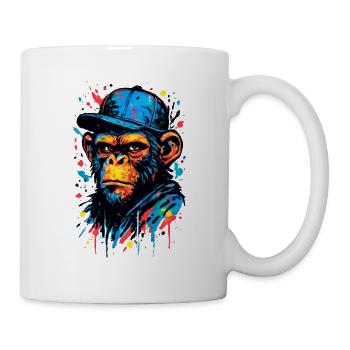 The Monkey Dance | Street Art Monkey - Mug - white - Right