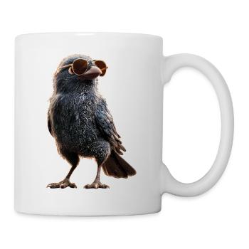 Raven, Crow, Bird, Raven Crow, Jackdaw, Black Raven - Mug - white - Right