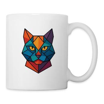 Cat | Cat Head Print / Print / Design - Mug - white - Right