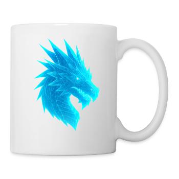 Elektrischer Drachenkopf - Tasse - Weiß - Rechts