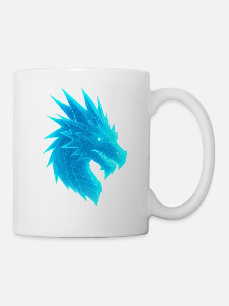 Elektrischer Drachenkopf - Tasse - Weiß