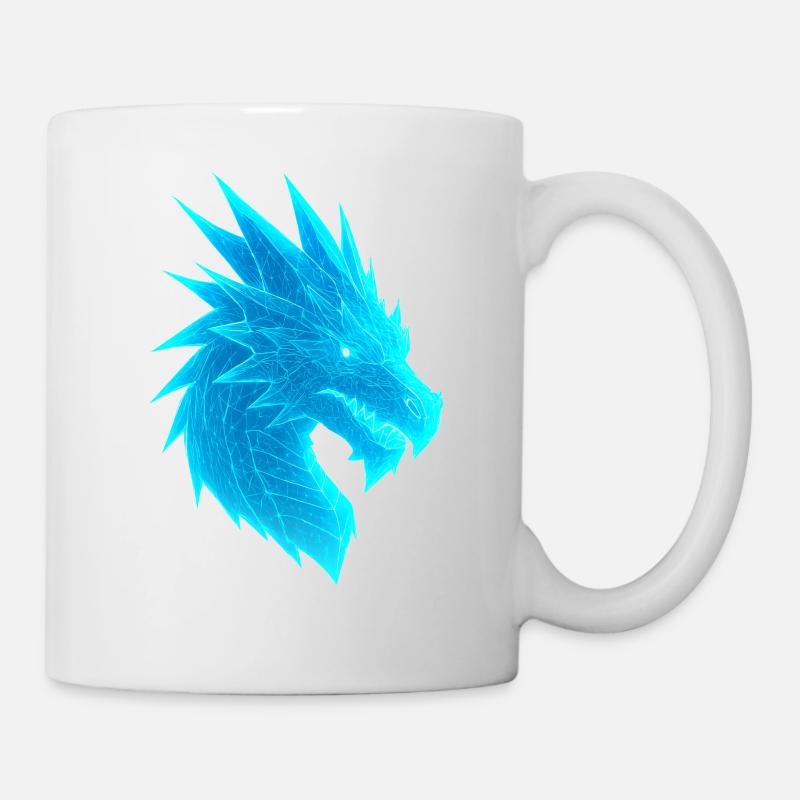 Elektrischer Drachenkopf - Tasse - Weiß