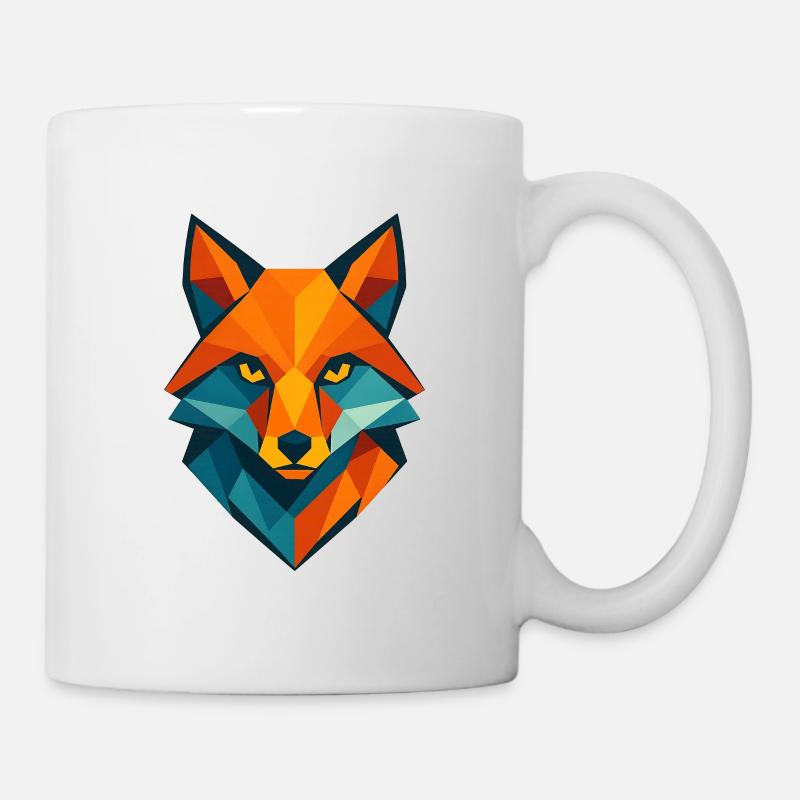 Renard | Tête de renard Impression / Impression / Design - Mug blanc - blanc