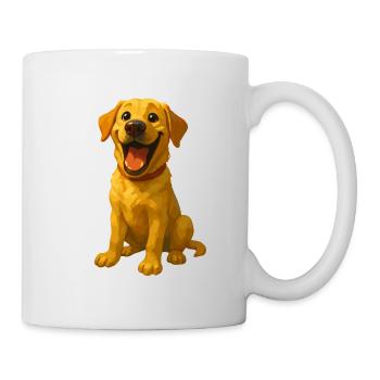 Labrador rieur – Motif de chien drôle - Mug blanc - blanc - Droite