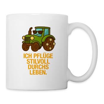 ich_Pluge_stilvoll_durchs_Leben - Mug blanc - blanc - Droite