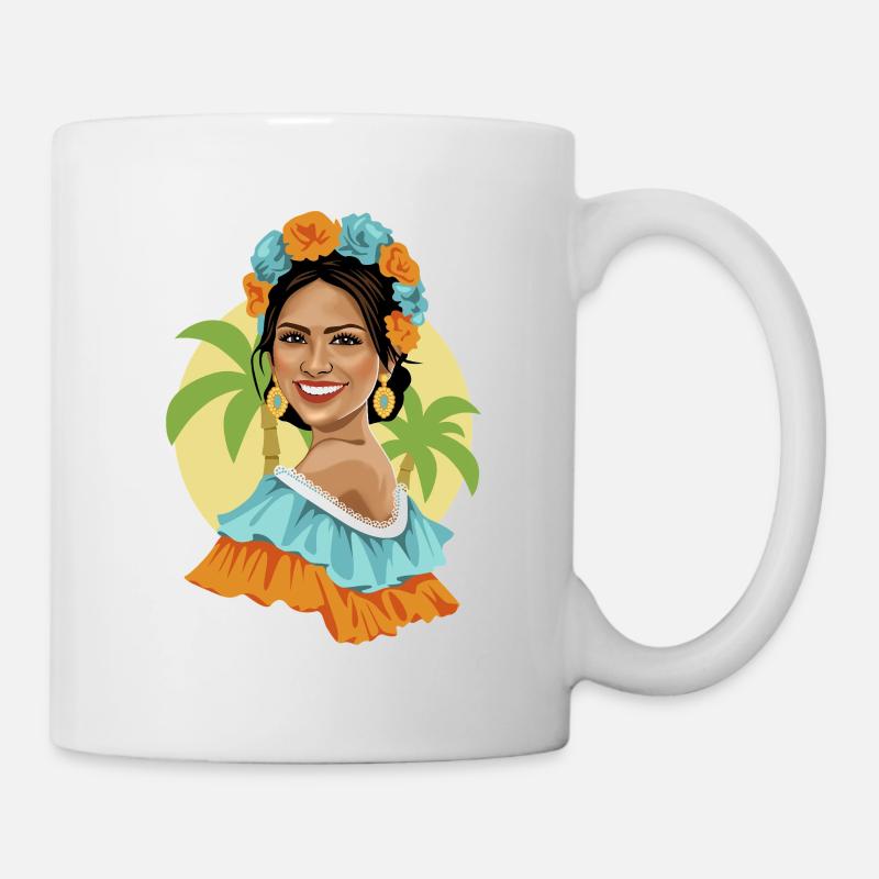 Kolumbien Vibra - Tasse - Weiß