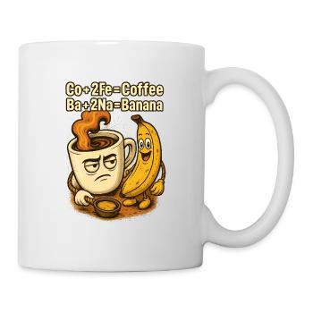 Café Banane Chem Jeu de mots - Mug blanc - blanc - Droite