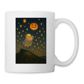 Halloween Süßer Geist - Tasse - Weiß - Rechts