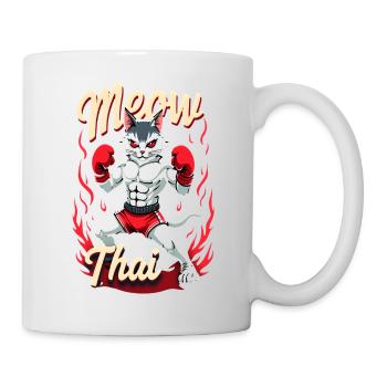 Funny Muay Thai Boxing Muay Thai - Tasse - Weiß - Rechts