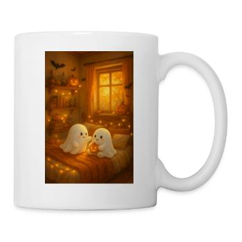 Cozy Ghosts in Halloween Autumn - Mug - white - Right