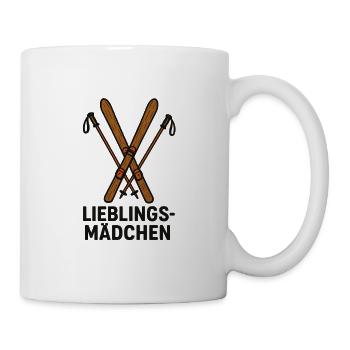 Fille préférée : Ski Design – Cadeau de ski - Mug blanc - blanc - Droite