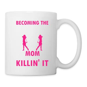 Hottest Golf Mom Ever Funny Pink Confident Sayings - Tasse - Weiß - Rechts