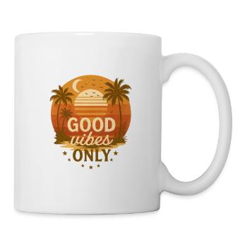Positive mind positive vibes positive life - Mug blanc - blanc - Droite
