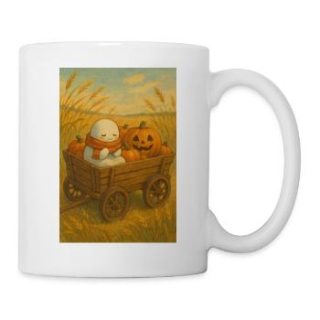 Halloween Geist Ernte - Tasse - Weiß - Rechts