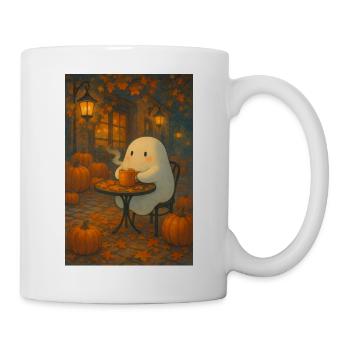 Gespenst im Herbst - Tasse - Weiß - Rechts