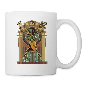 HEKA Ägyptischer Gott der Magie - Tasse - Weiß - Rechts