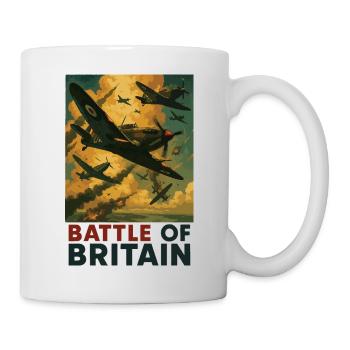 Luftschlacht um England Skyfight Vintage - Tasse - Weiß - Rechts