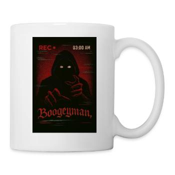 VHS Glitch Boogeyman Horreur T-shirt - Mug blanc - blanc - Droite