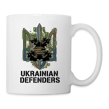 Emblem der ukrainischen Verteidiger - Tasse - Weiß - Rechts