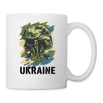 Ukraine Unified Army Helmet Camouflage - Mug - white - Right