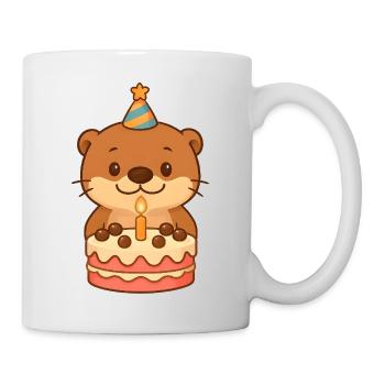 Little Otter Birthday - Mug - white - Right