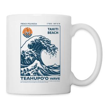Teahupo'o Wave Tahiti Ocean Blue - Mug - white - Right