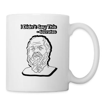 Je n’ai pas dit cette tête de Socrate - Mug blanc - blanc - Droite