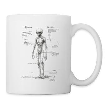 Alien Anatomy - Mug - white - Right