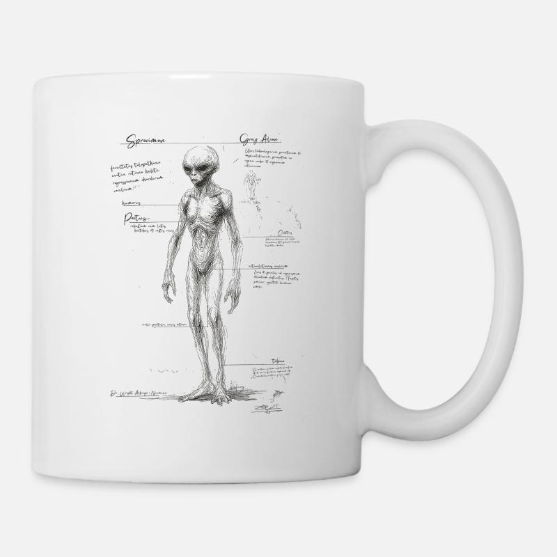 Anatomie extraterrestre - Mug blanc - blanc