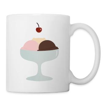 Eisbecher Trio Genuss - Tasse - Weiß - Rechts