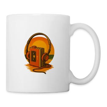 Sunset Cassette Headphones - Mug - white - Right