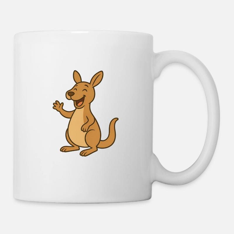 Kaenguru_was_lacht - Mug - white