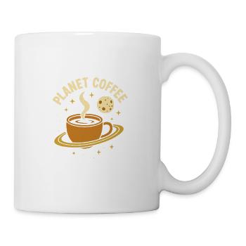 planet coffee - Tasse - Weiß - Rechts
