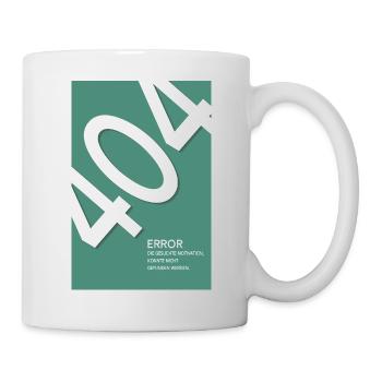 Erreur 404 Motivation introuvable - Mug blanc - blanc - Droite
