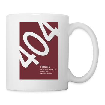 Error 404 Motivation Not Found - Mug - white - Right